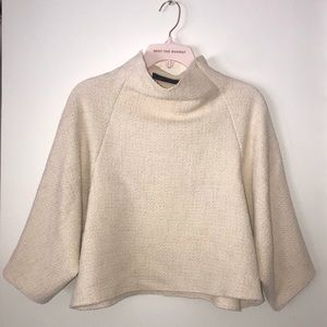 *NEW W/ TAGS.* ZARA cropped high neck sweater